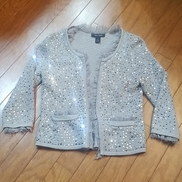 Silver sequin sweater - Picture 2 of 8